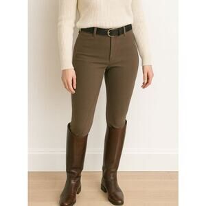 Theory Womens Equestrian Riding Pants Size 0 Taupe Old Money Preppy Quiet Luxury